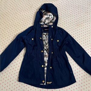 Limited Too navy blue rain coat girls size 7/8
